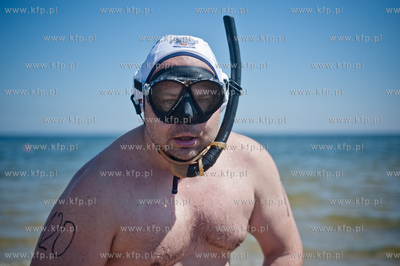Gdansk. Plaza w Brzeznie. Diving Day 2013 - impreza...