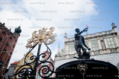Gdansk. Obchody 380 urodzin Fontanny Neptuna. Uroczysta...