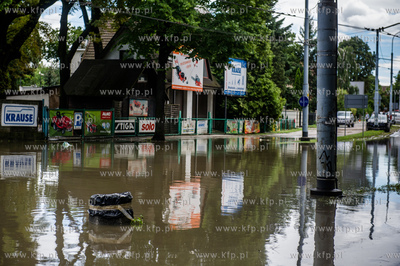 Gdańsk. Skutki silnych opadow, które przeszły nad...