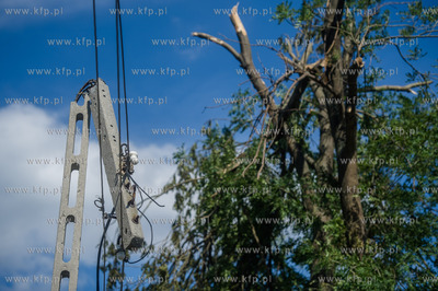Rytel k. Chojnic. Skutki nawałnicy, która z piątku...