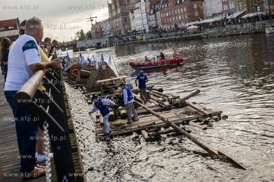 Gdańsk. Przywitanie członków Bractwa Flisackiego...