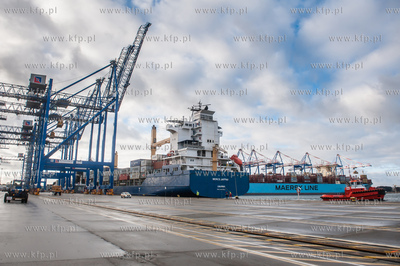 Gdańsk. Terminal kontenerowy DCT. 04.12.2017 fot....