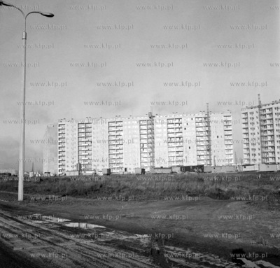 Osiedle Gdansk Zaspa, domy na ul.Pilotow. 2.01.1975...