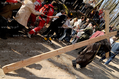 W scenerii Kaszubskiej Golgoty zostala odegrana Inscenizacja...