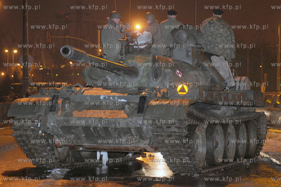 Plan zdjeciowy filmu o masakrze robotnikow na Wybrzezu...