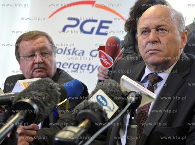 Wizyta w Gdansku Grzegorza Laty, prezesa i Zdzisława...