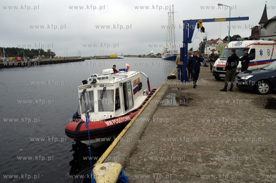 W porcie morskim w Ustce utonal pletwonurek, ktory...