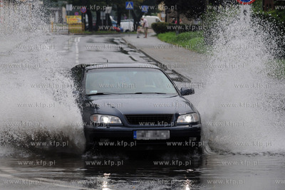 Dwukrotnie wielkie nwalnice nawiedzily Wejherowo. Ulewa...