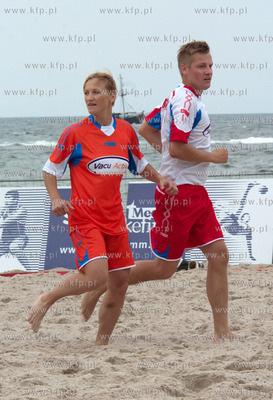 Mecz gwiazd w ramach Finalu Mistrzostw Plazowej Pilki...