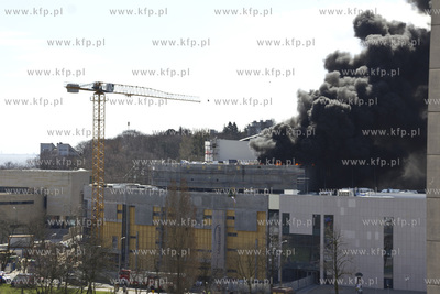 Pozar dachu Teatru Muzycznego w Gdyni . W akacji gasniczej...