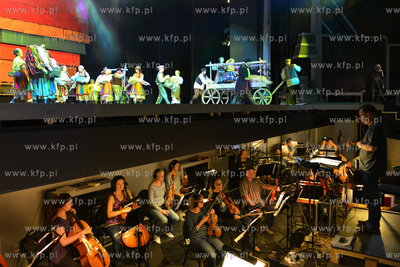 Proba medialna Chlopow w Teatrez Muzycznym w Gdyni....