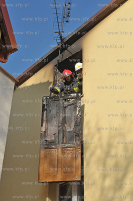 Sopot ulica Grunwaldzka 97a. Pozar mieszkania na poddaszu....