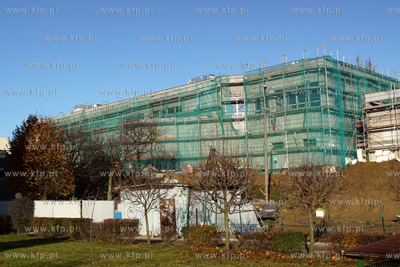 Gdańsk. Suchanino. Budowa nowego centrum handlowego...