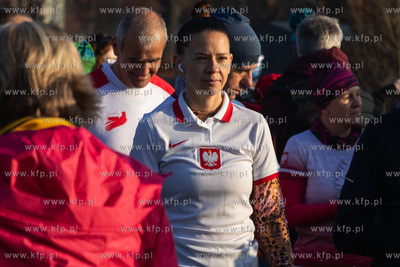 Biało-czerwony parkrun na terenie Parku Kulturowego...