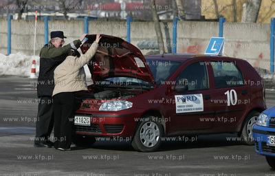 Gdansk, Pomorski Osrodek Ruchu Drogowego. Egzamin na...