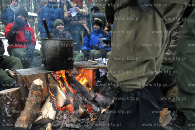 Rekonstrukcja obozu uczestnikow Powstania Styczniowego...