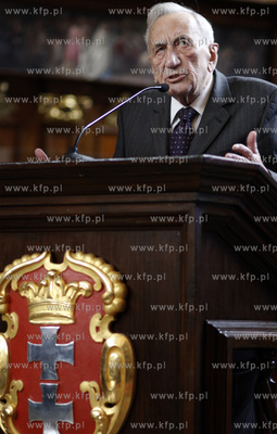 Gdansk. Dwor Artusa. Nadanie honorowego obywatelstwa...