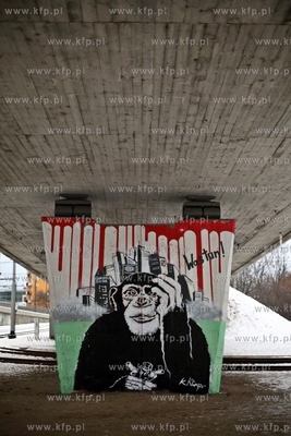 Nowe murale na wiadukcie przy ul. Kliniczna w Gdansku....