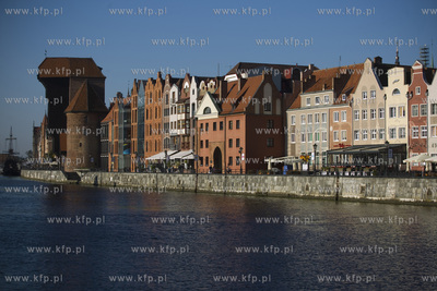 Gdańsk. Długie Pobrzeże na Głównym Mieście. 30.08.2017...