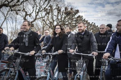 Sopot. Start Systemu Roweru Metropolitalnego MEVO....