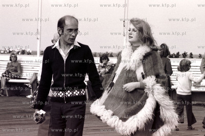 Spacerowicze na molo w Sopocie. 12.08.76 Fot. Zbigniew...