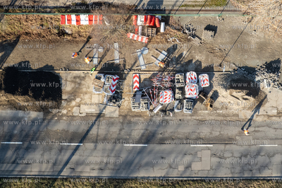 Remont nawierzchni al. Hallera w Gdańsku. 19.03.2026...