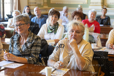 Gdańsk. Siedziba Rady Miasta.  Spotkanie wiceprezydentki...
