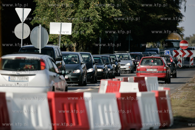 Gdansk. Remont torowiska oraz nawierzchni na ulicy...
