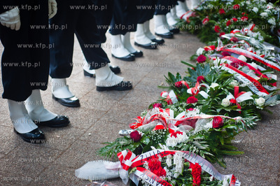 Gdansk. Targ Rakowy. Pomnik  Polskiego Panstwa Podziemnego....