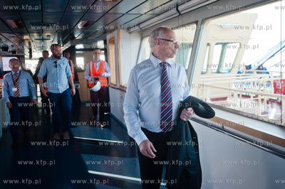 Gdansk. Terminal kontenerowy DCT. Wizyta komisarza...