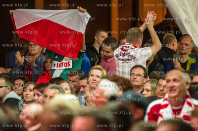 Gdansk. Targ Rybny. Gdanska Strefa Kibica, towarzyszaca...