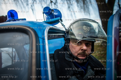Gdansk. Teren przez Historyczna Sala BHP. Inscenizacja...