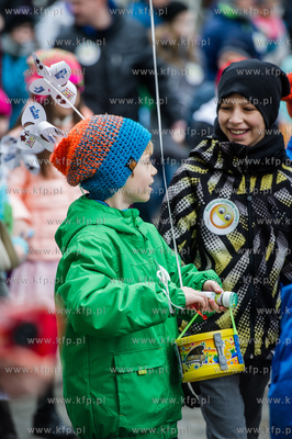Gdansk. Wspolny przemarsz pod haslem Radoscia powitaj...