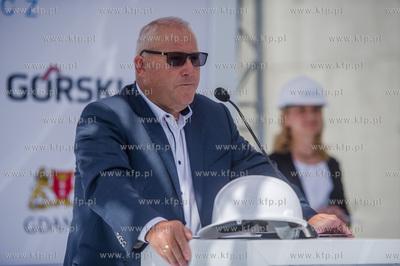 Gdansk. Wrzeszcz. Uroczystosc zawieszenia wiechy na...