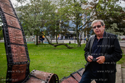 Gdynia. Festiwal Filmow w Gdyni.  Nz aktor Janusz Gajos...