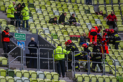 Stadion Energa Gdańsk. Ćwiczenia służb ratowniczych...