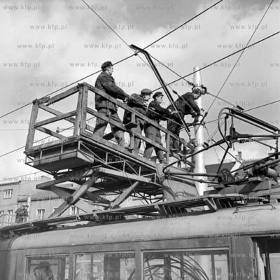 Remont trakcji tramwajowej na skrzyzowaniu Huciska...