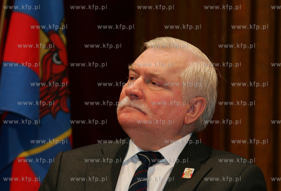 Wizyta Lecha Walesy w Szczecinie, gdzie podczas uroczystej...