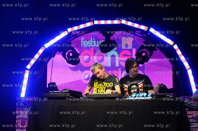 Gdansk. Plac Zebran Ludowych. Festiwal MTV Gdansk Dzwiga...