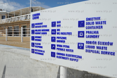 Sopot - molo. Przystan jachtowa przed oficjalnym otwarciem,...