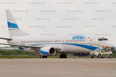Port Lotniczy Gdansk im. Lecha Walesy. Nz.Boeing 737...