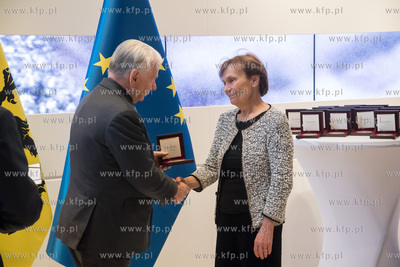 Gdańsk, Europejskie Centrum Solidarności ECS. Wręczenie...