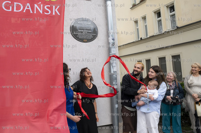Gdańsk, Podwale Staromiejskie 89. Odsłonięcie tablicy...
