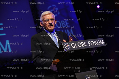 Gdansk, GLOBE FORUM 2009. Nz Jerzy Buzek - przewodniczacy...