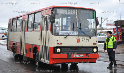Pozegnanie z autobusem miejskim Ikarus w Gdansku. Przez...