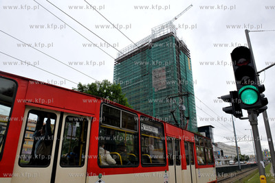 Gdansk. Wrzeszcz. Budowa Centrum Biurowego Neptun przy...