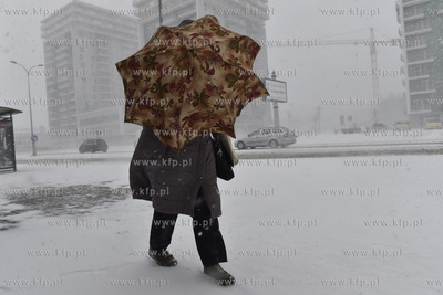 Gdańsk. Śnieżyca na Przymorzu. 05.01.2017 fot. Maciej...