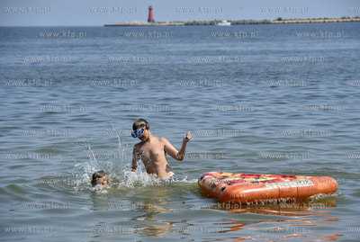 Gdańsk, Brzeźno. Piekna pogoda sprzyja spędzaniu...