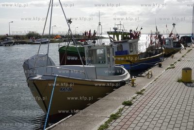 Mierzeja Wiślana. Port Rybacki w Kątach Rybackich...