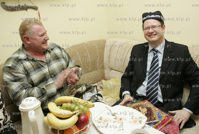 Prezydent Gdanska Pawel Adamowicz odwiedzil rodzine...